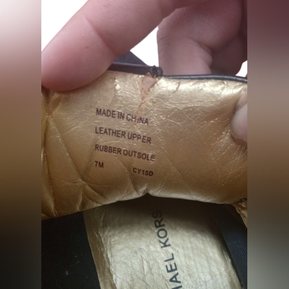 Michael Kors Kyle Black Leather High Top Sneakers Women's Size 7 - Picture 6 of 6